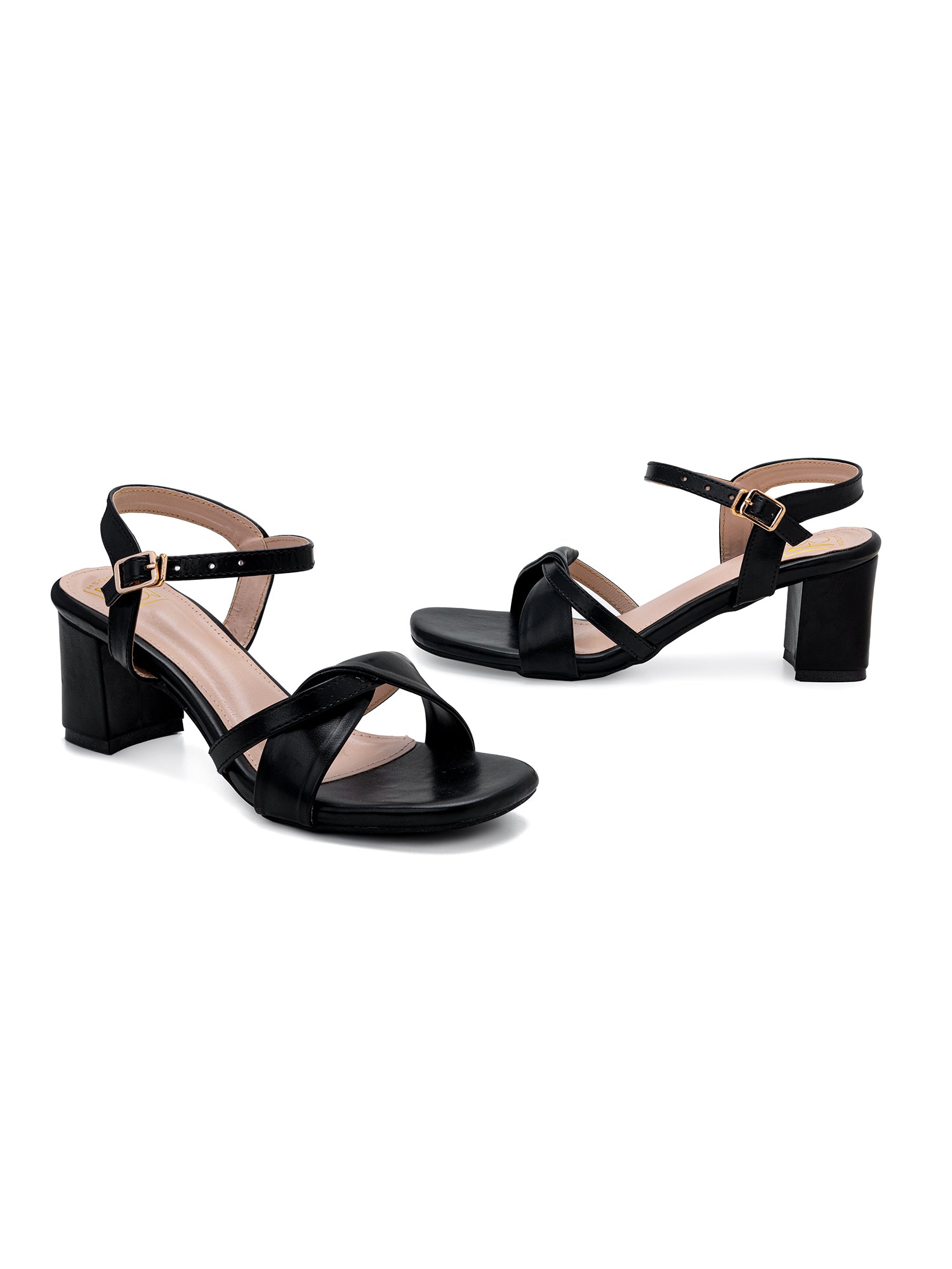 Kvest Women Back Strap Casual/Party/Evening/Ethnic Block Heels Sanda Women  Black Heels - Buy Kvest Women Back Strap Casual/Party/Evening/Ethnic Block  Heels Sanda Women Black Heels Online at Best Price - Shop Online for