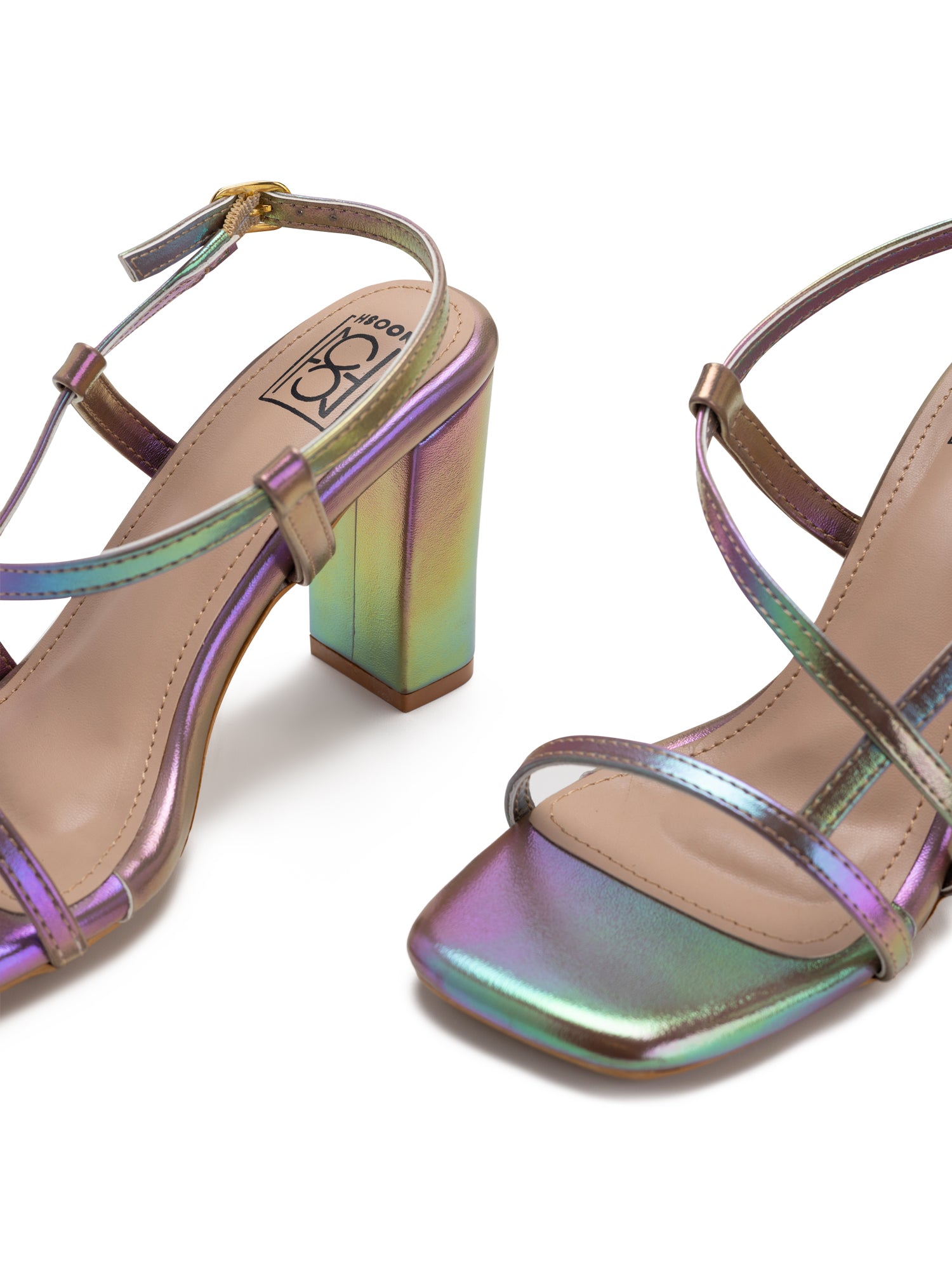 Kensie Kylee Vegan Rainbow Knotted Slip On Sandals Slippers Size 7 | eBay